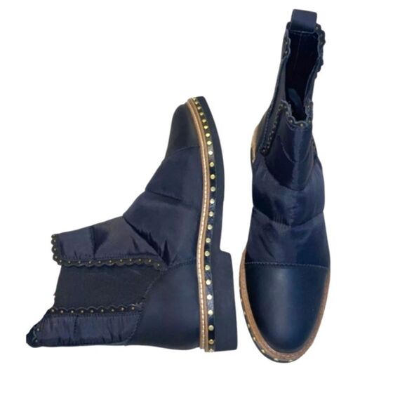 FREE PEOPLE ATLAS PUFFER CHELSEA WINTER ANKLE BOOTS NEW IN BOX SIZE 9 - Picture 4 of 15